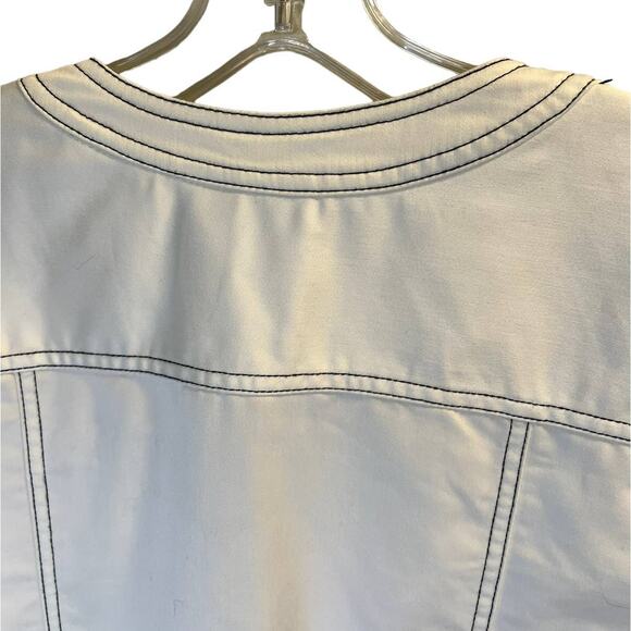 Alfred Dunner, White Open Front Jacket, Butterfly, 14 - Picture 10 of 11